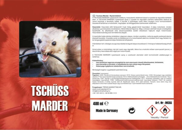 Tschüss Marder Nyestriasztó spray